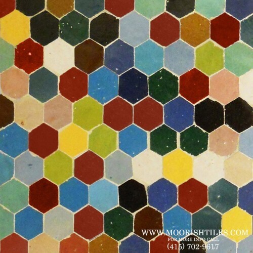 Multi color Hexagone Tiles