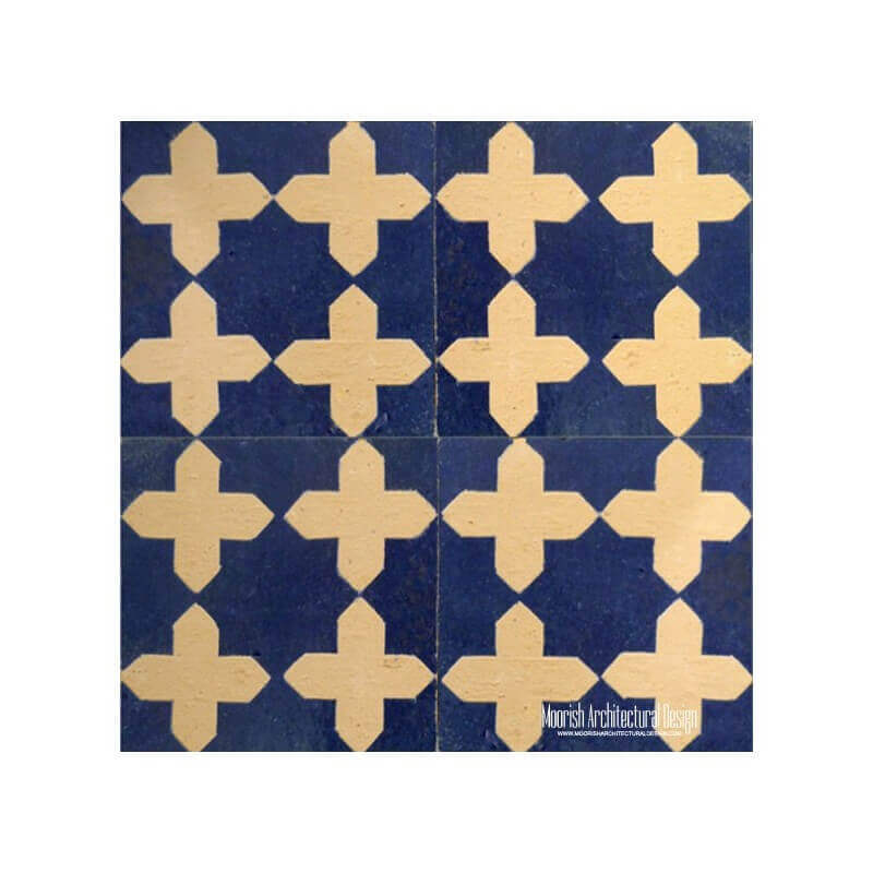 Rustic Moorish pool tile