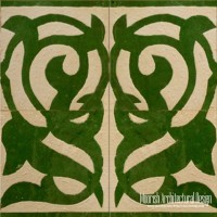 Rustic Moorish wall tile