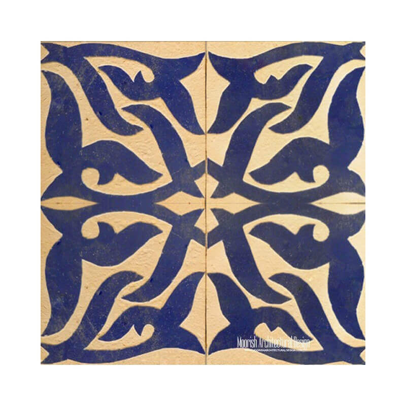 Rustic Moroccan bathroom tile