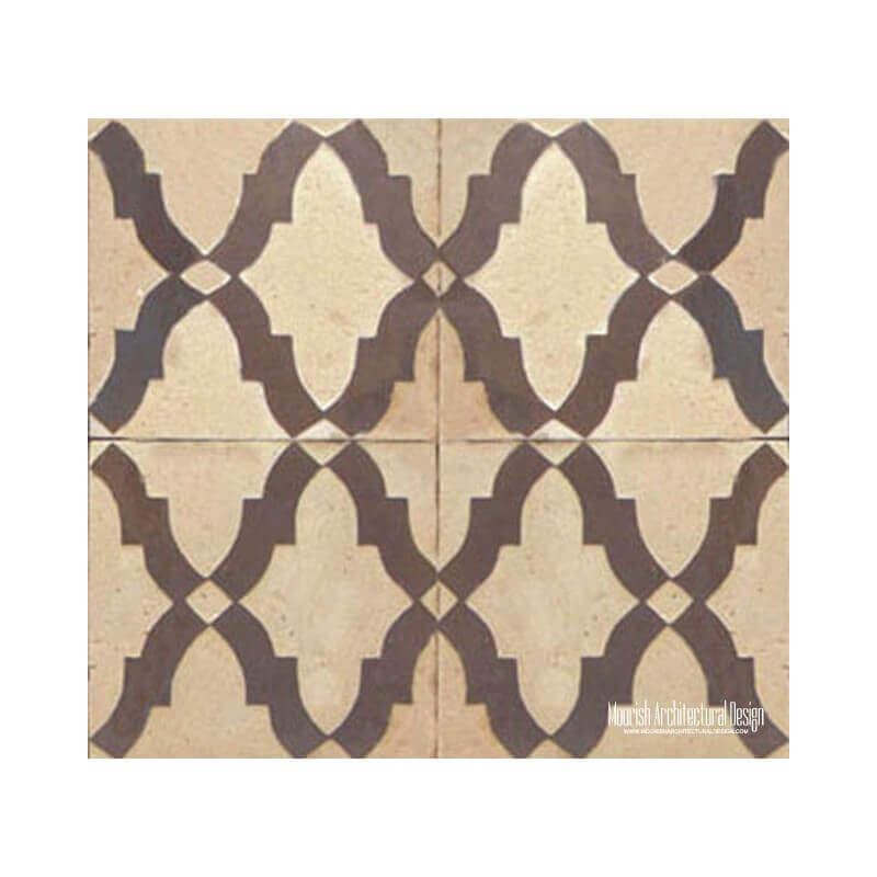 Rustic Moorish wall tile