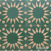 Rustic Moorish Tile fireplace