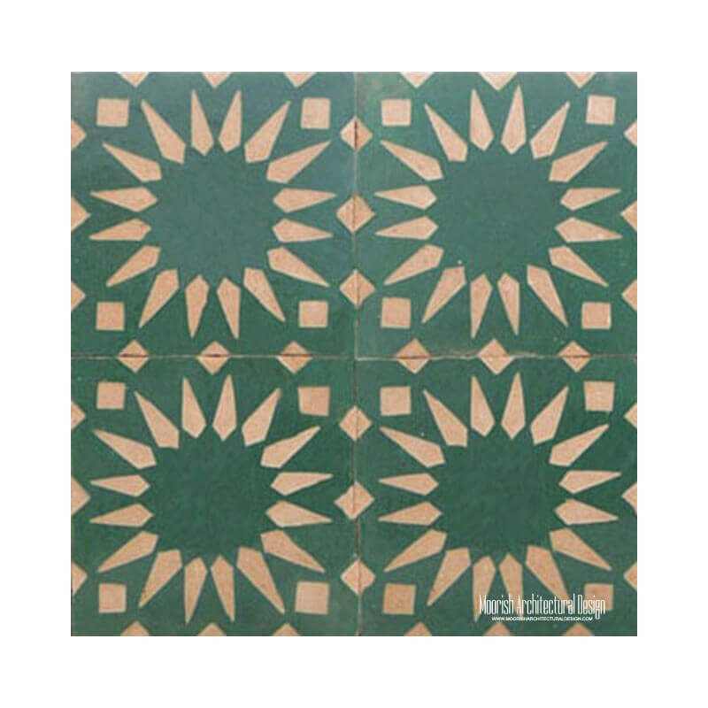 Rustic Moorish Tile fireplace