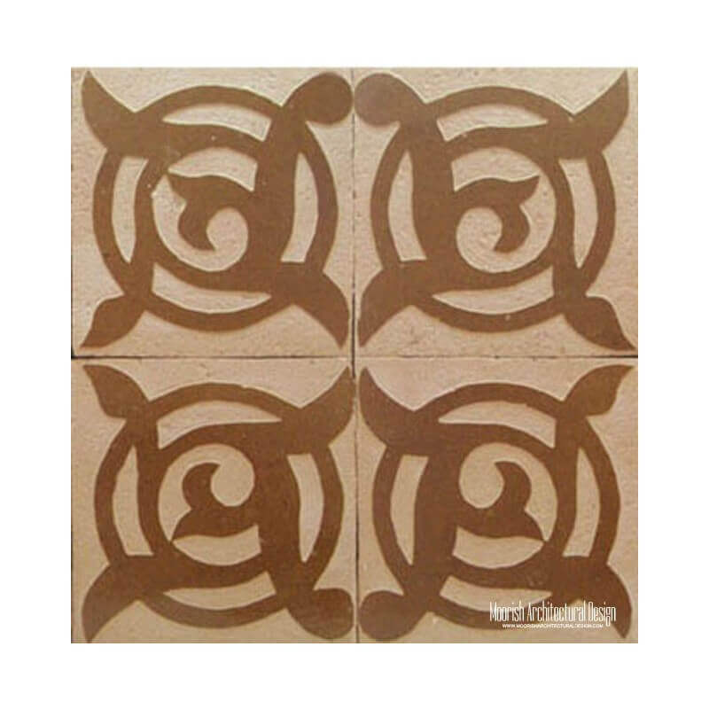 Rustic Moroccan wall tile