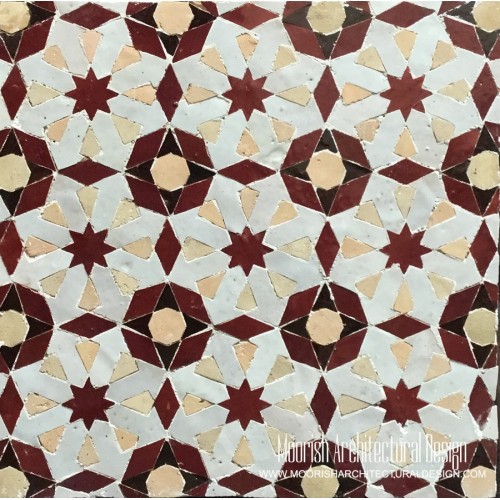Red Moorish Tile 
