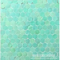 Aqua Green Hexagone Tiles
